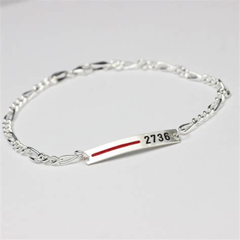 thin red line bracelet